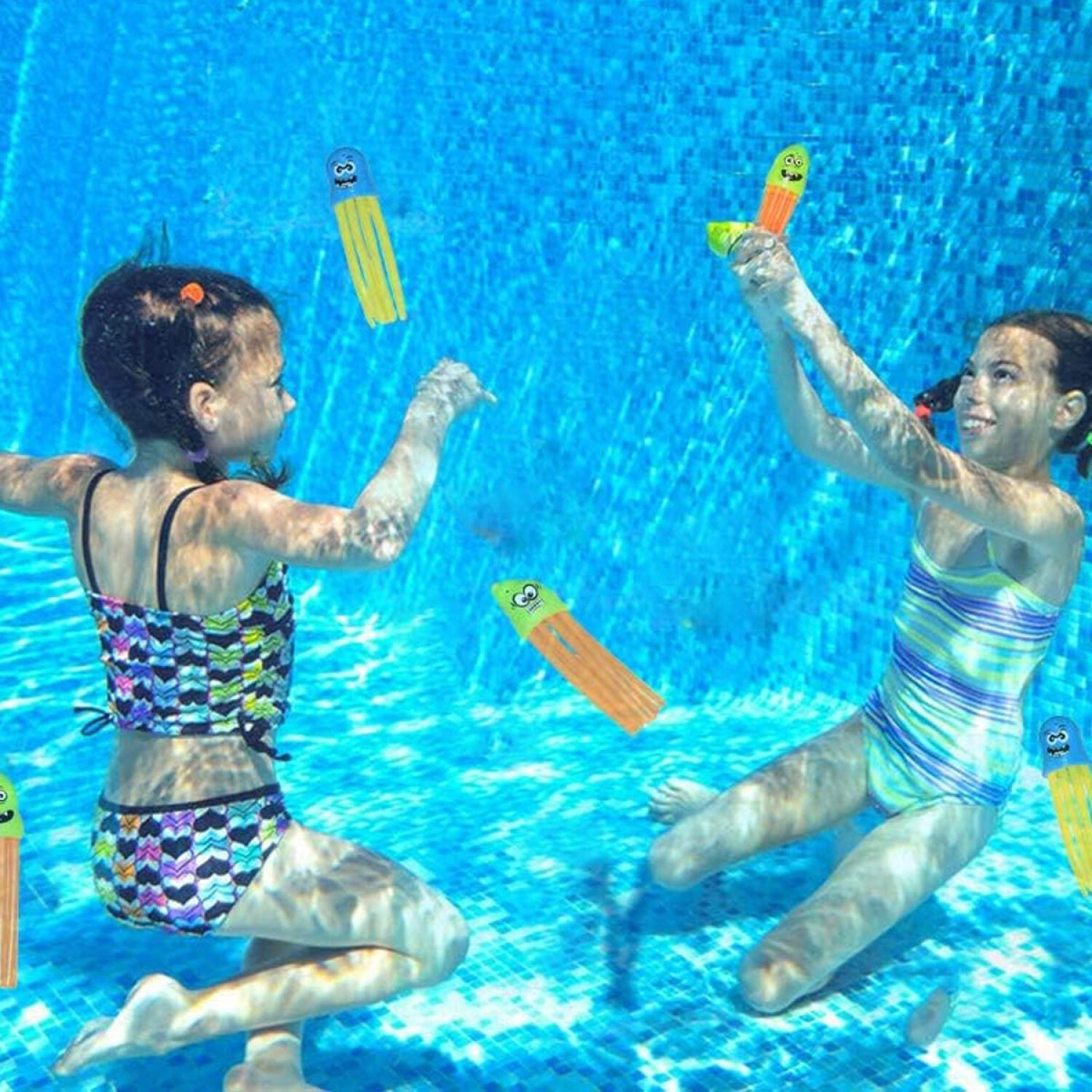 Agua Juegos Para Pileta Sumergibles Set Juego Piscina Buceo Pulpos