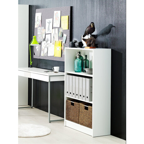 Libreria Horsens 3 Estantes Ancha Blanco
