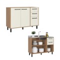 COCINA MODULADA 2.55 MT ROBLE/CHAMPAGNE - HAVANA COCINA MODULADA 2.55 MT ROBLE/CHAMPAGNE - HAVANA