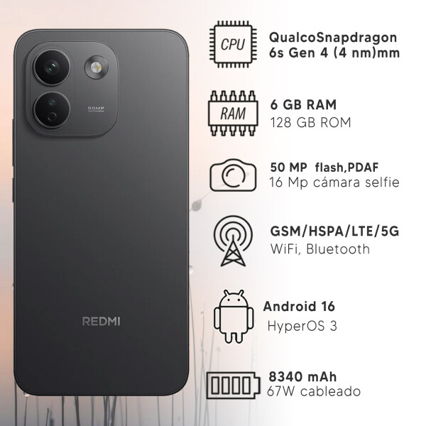 Xiaomi Redmi Note 17 Pro 5g 6gb 128gb + Regalo NEGRO