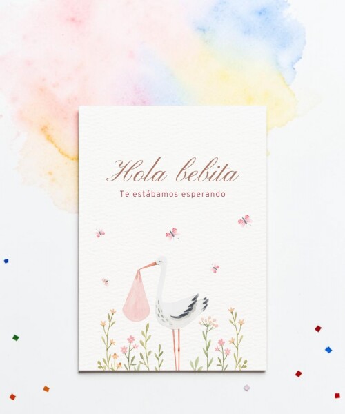 Tarjeta 10x15 baby shower DISEÑO 6
