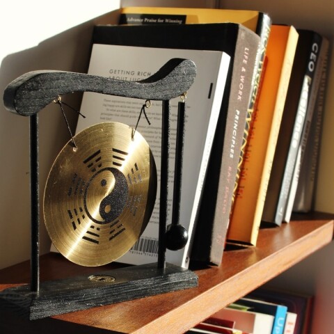 Gong de latón de sobremesa adorno Gong de latón de sobremesa adorno