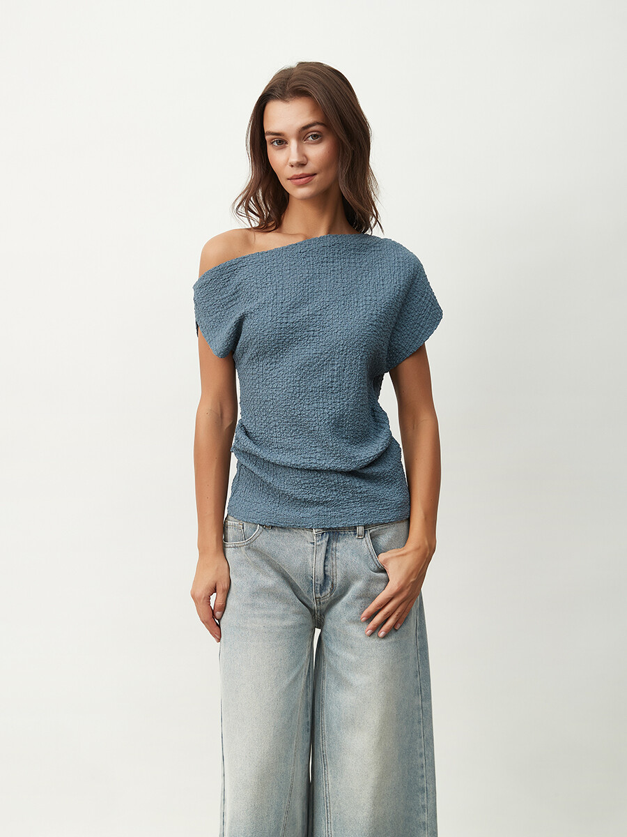 REMERA MARI - AZUL PIEDRA 