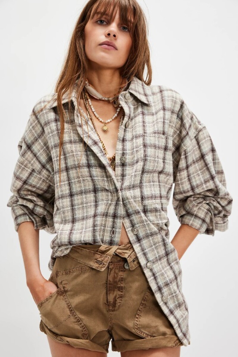 ASHLEY PLAID SHIRT Marfil