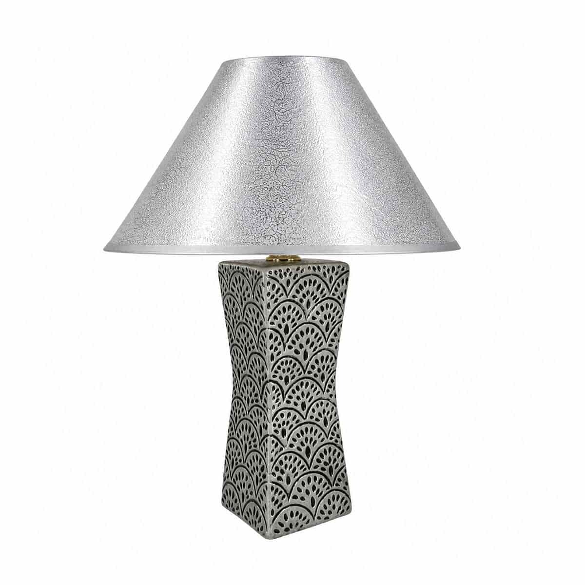 Lampara Gris/negro YF 1256-10 - 25 cms. 
