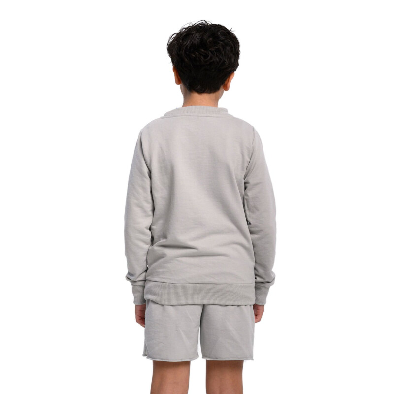 Buzo Infantil Umbro Puffer Gris - Celeste