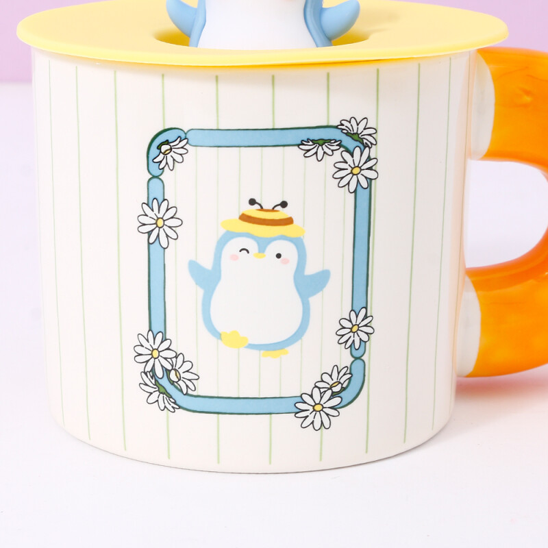 Taza De Cerámica Pingüinos 350 Ml Taza De Cerámica Pingüinos 350 Ml
