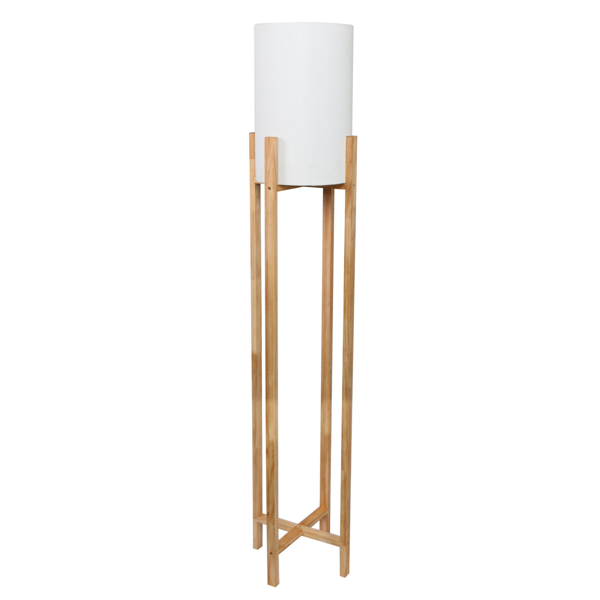 LÁMPARA DE PIE - MADERA NATURAL-BEIGE BANGU 