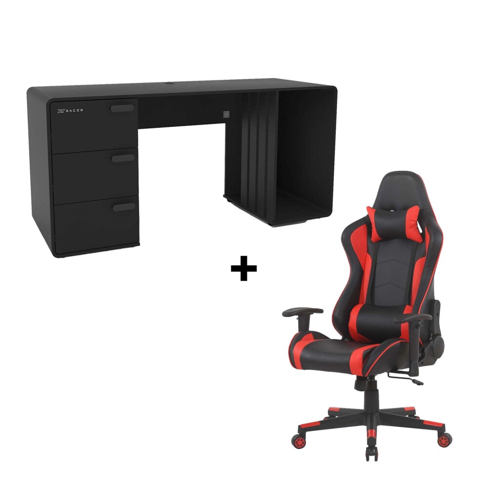 SILLA C/PARLANTE + ESCRITORIO GAMER STATION XT