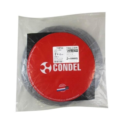 CABLE TIPO TALLER 2X 2,00MM2 CONDEL CABLE TIPO TALLER 2X 2,00MM2 CONDEL