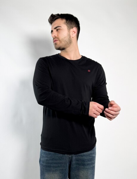 Remera M/Larga Barton Negro