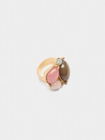 Anillo Con Piedras Multicolor multicolor