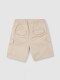 Pantalon Cargo Corto Con Cinturilla Elastica Piedra