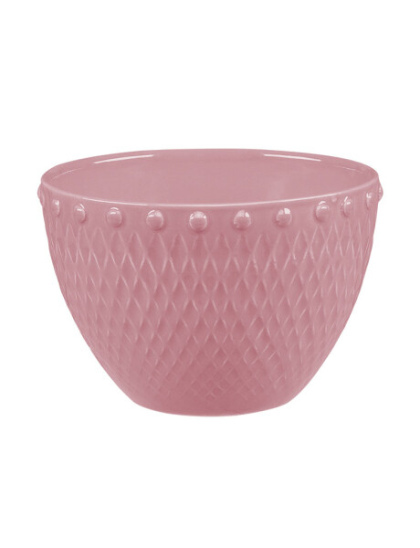 BOWL CERAMICA 435ML EMBOSS BLANCO O ROSA BOWL CERAMICA 435ML EMBOSS BLANCO O ROSA