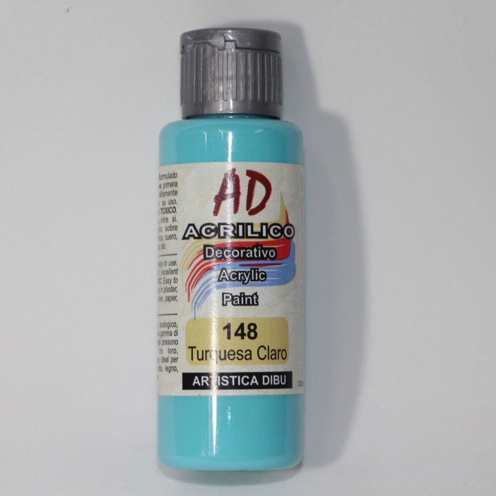 PINTURA ACRILICA ARTISTICA DIBU 60 ML. DIFERENTES COLORES COLOR TURQUESA CLARO 148