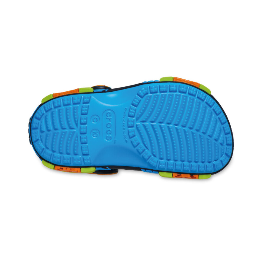 Classic IAM Monster Truck Clog T - Niños 1 a 5 años Neon Ocean