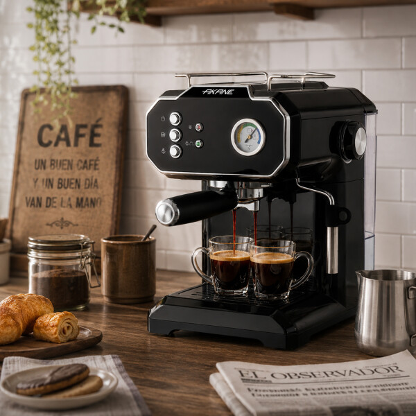 Cafetera Semiautomática Akane 20 Bar A.81252 CAFETERA AKANE SEMIAUTOMATICA 81252