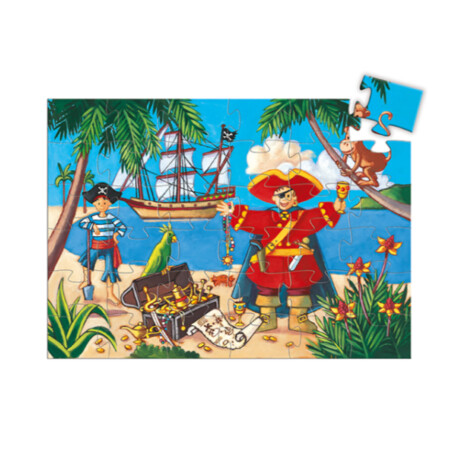 Puzzle Djeco El Pirata y su tesoro 36 Piezas