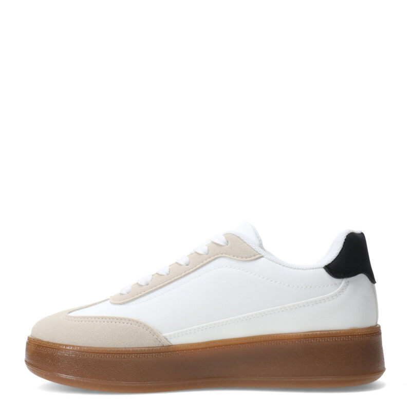 Championes de Mujer Miss Carol PUPEF con suela caramelo Blanco - Beige