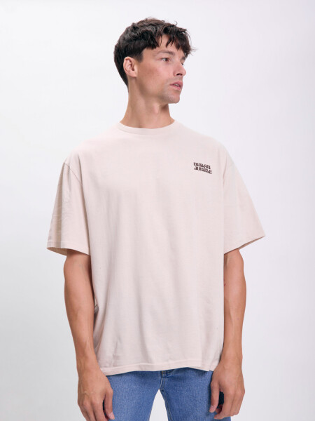 Remera oversize Beige