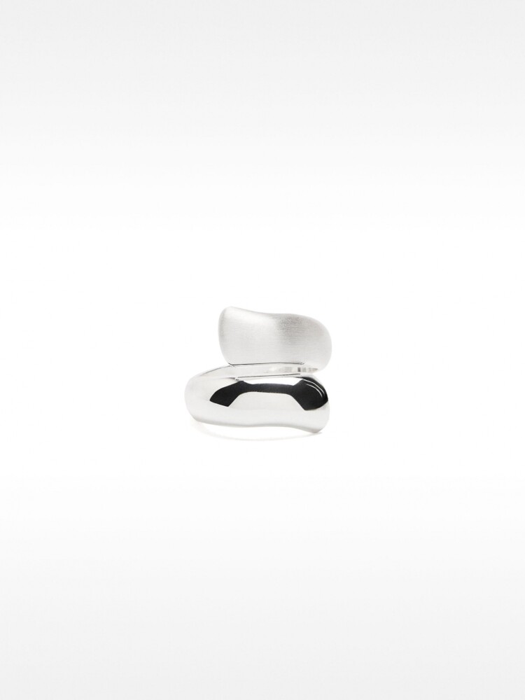 Anillo En Espiral Plateado plateado