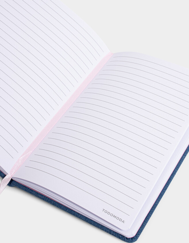 Anotadores Cuadernos y Memos Bordado Cuaderno A5 "berry" - Combinacion Bicolor