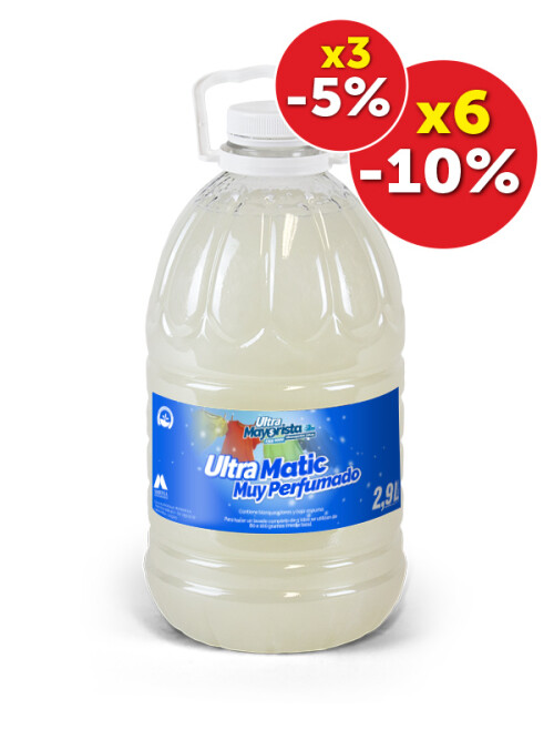 Jabón líquido para ropa Matic ultra perfumado 2,9 L