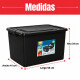 Set x2 caja organizadora 56 lts NEGRO