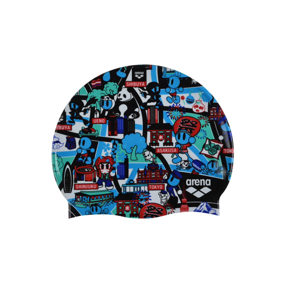 Gorra De Natación Para Adultos Unisex Arena Print 2 Cap - Comic Japones 