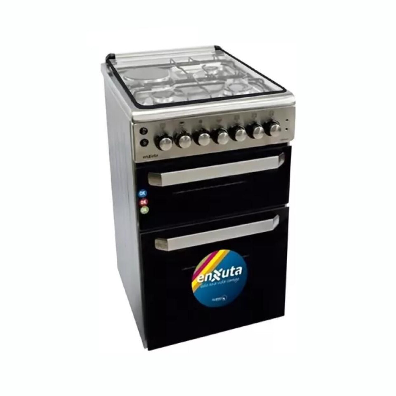 Cocina Combinada ENXUTA CENX650I 3 Hornallas 1 Disco Doble Horno — AMV ...