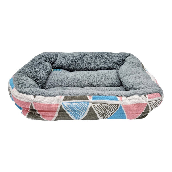 Cucha Cama Colchón Perro Mascota Gato 61 X 40 Rectangular Variante Triángulos