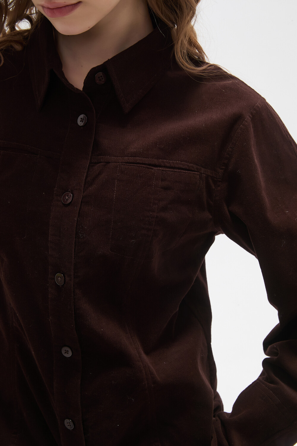 Camisa Ravika Chocolate