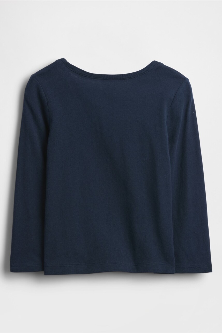 Remera Logo Gap Toddler Niña Tapestry Navy