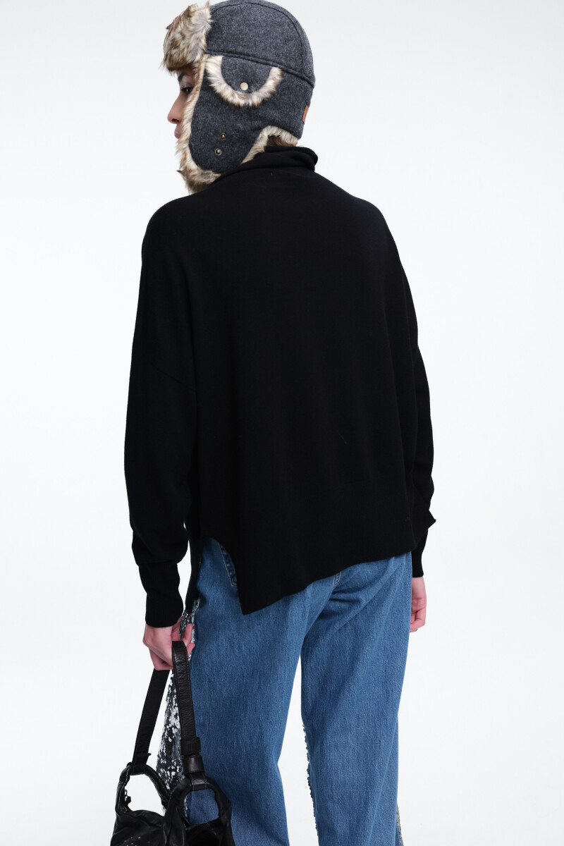 SWEATER CUELLO Negro