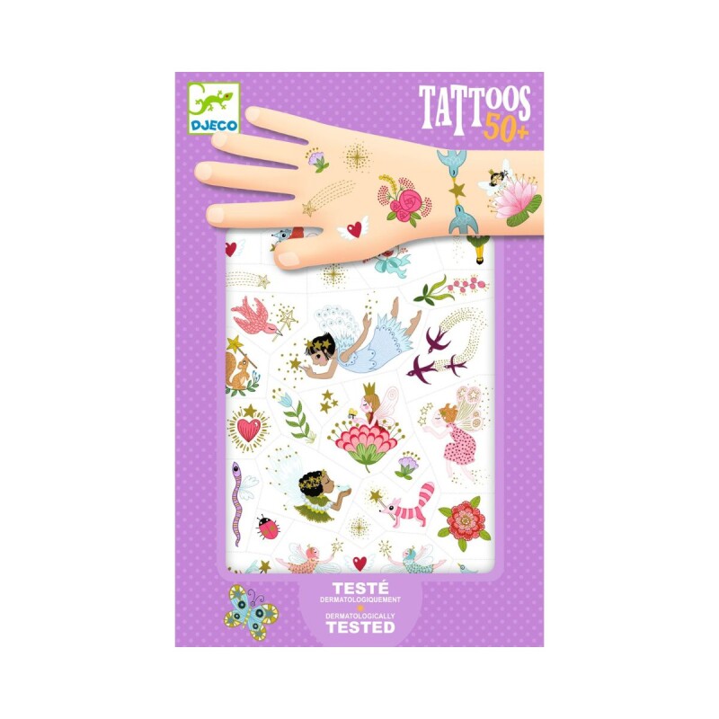 Set x50 Tatuajes removibles para niños Mundo Mágico