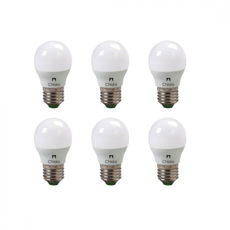 Pack x6 pcs - Lampara LED Gota, E27 6W Luz Fría