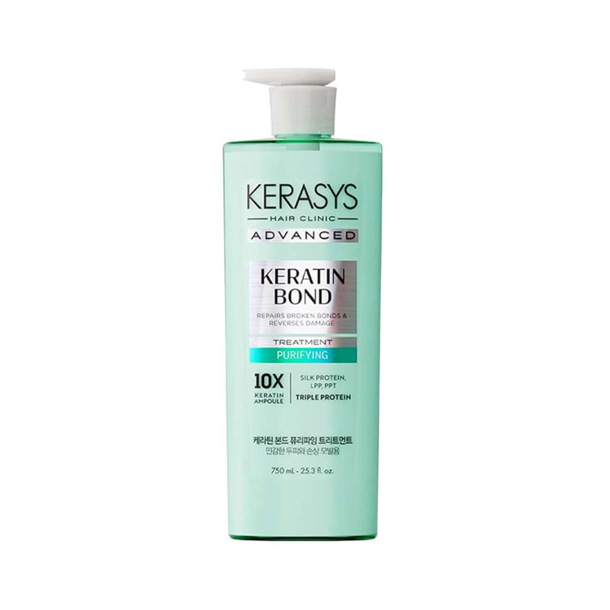 Acondicionador - Kerasys Keratin Bond Purifying - (600 Ml) - Purificante Para Cabellos Oleosos Y Cuero Cabelludo Sensible. 