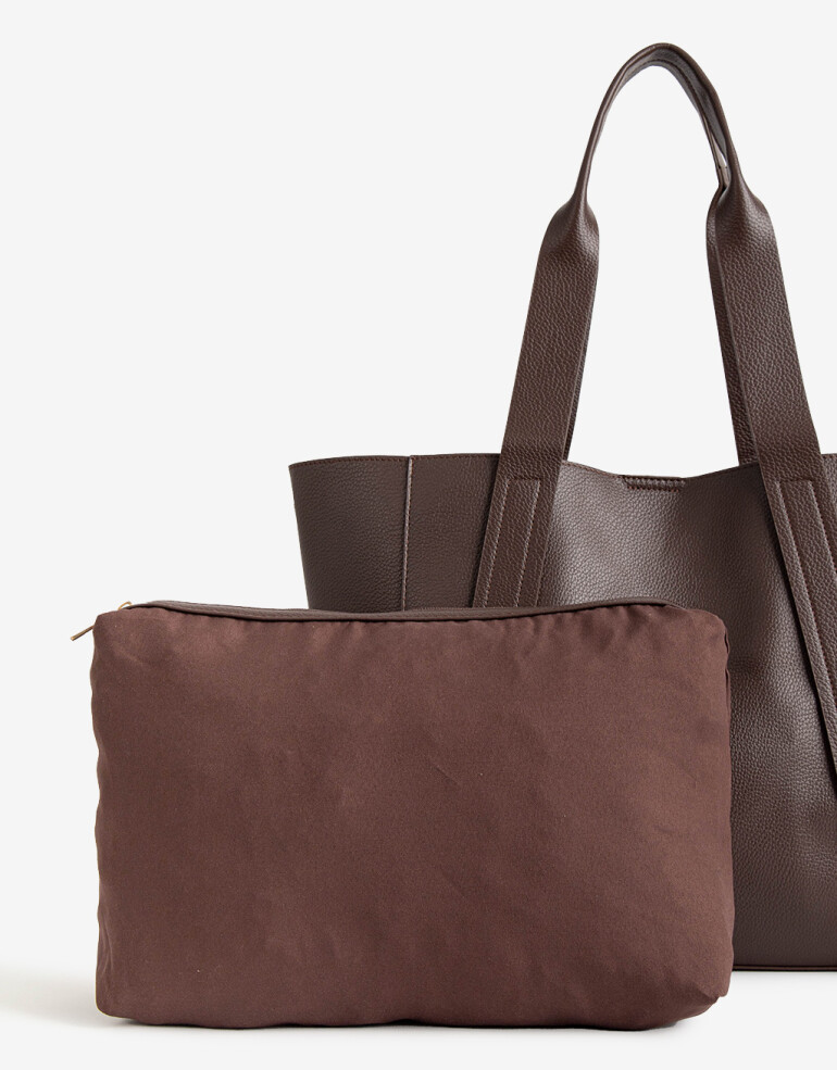 Shopper Cartera Shopper Special Price - Marron Chocolate