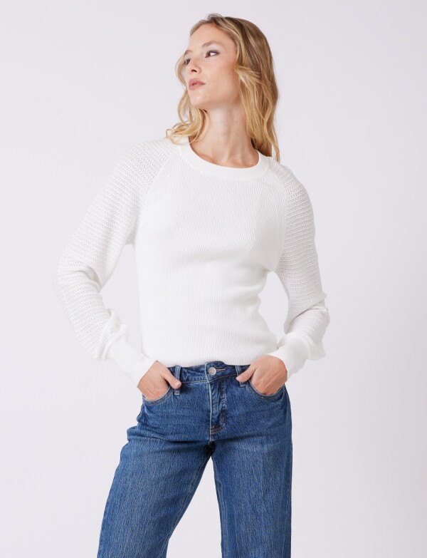 Buzo Manga Calada CRUDO