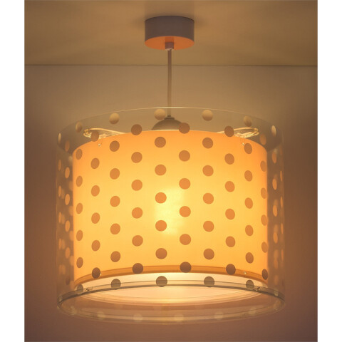 Lámpara colgante infantil DOTS CORAL coral lunares DA0102