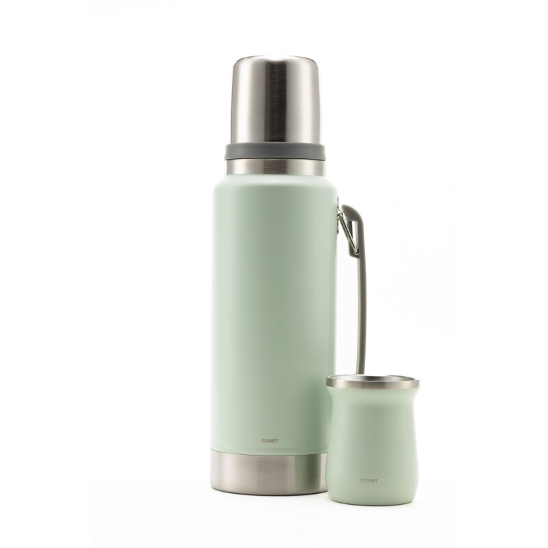 Set termo Comet Viena 1 lt + Mate de 160 ml Verde