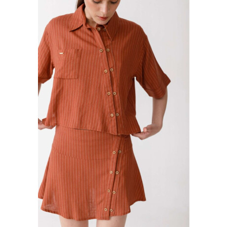 Pre Venta Blusa Luz Rayas Terrac