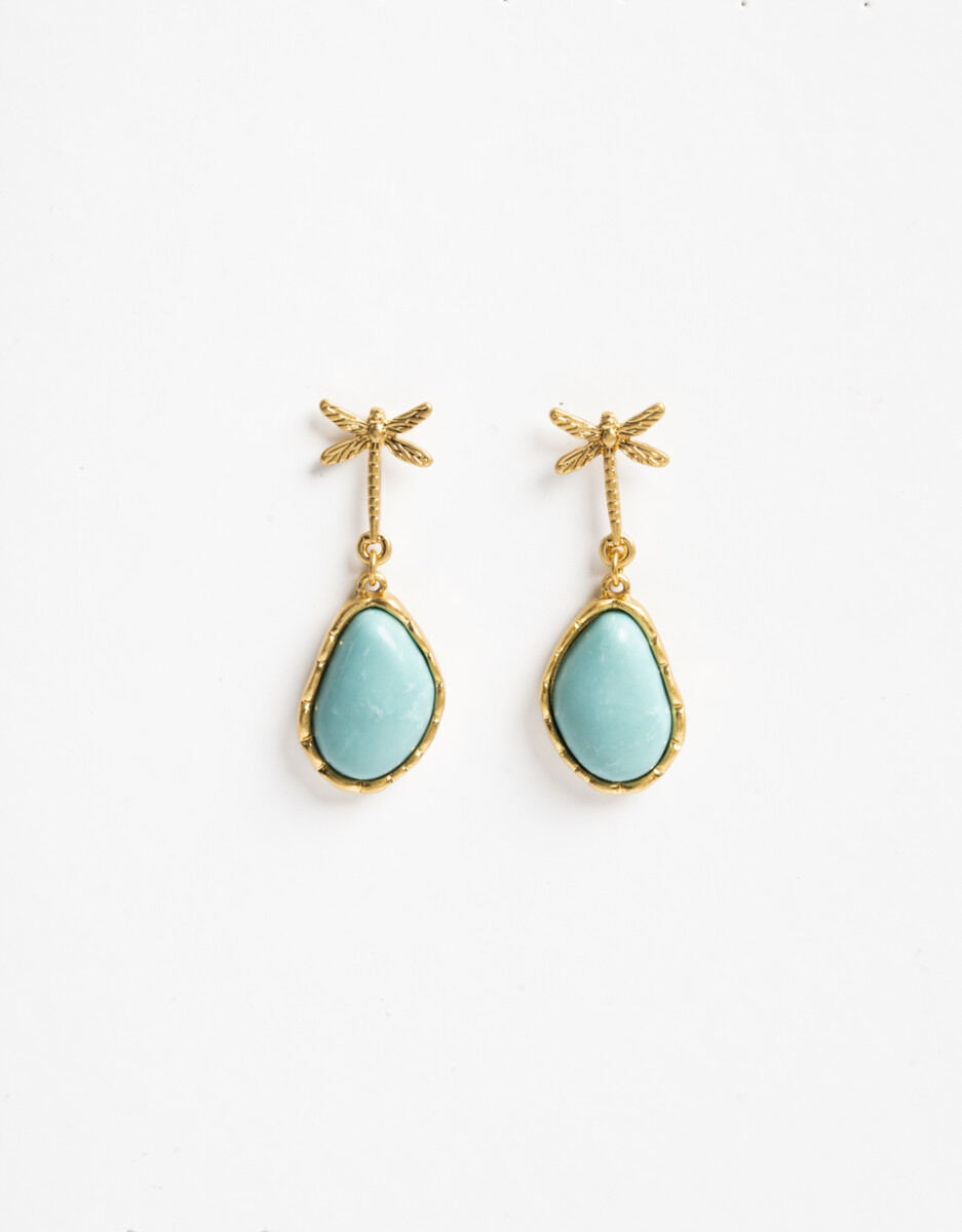 Aros Colgantes Piedra 