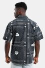 S/S Heart Bandana Shirt Negro