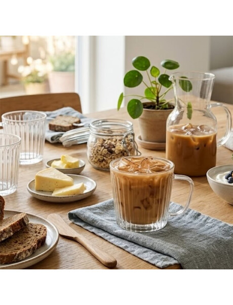 SET 2 TAZAS DOBLE PARED RAYAS 350ML BORO VARENNA SET 2 TAZAS DOBLE PARED RAYAS 350ML BORO VARENNA