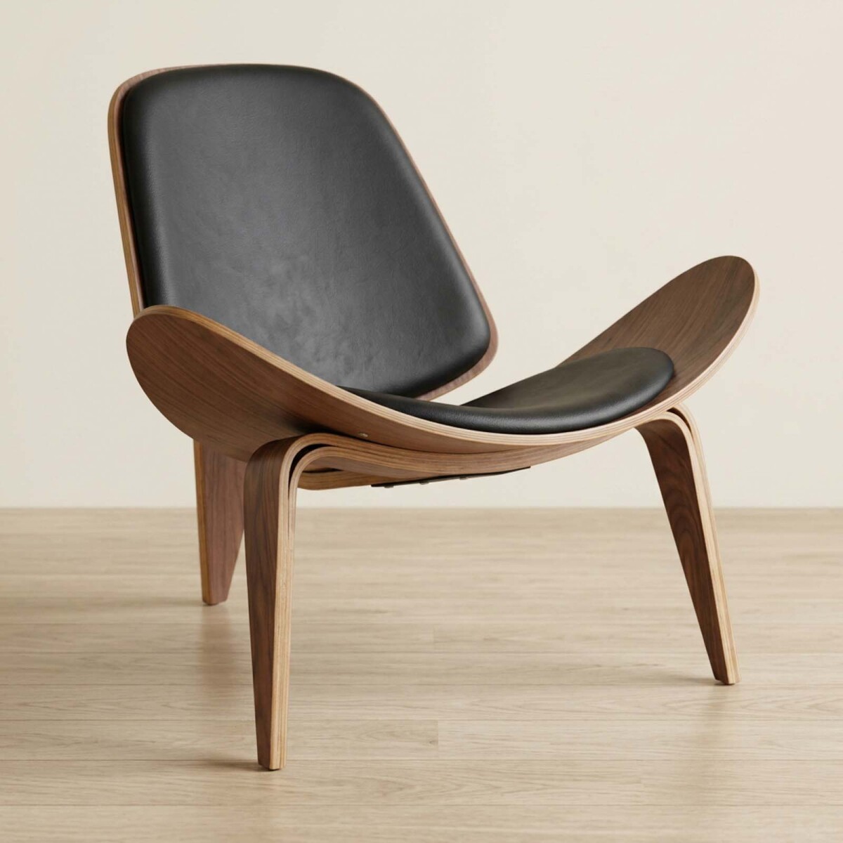 BUTACA - NATURAL/BEIGE MADERA SHELL 