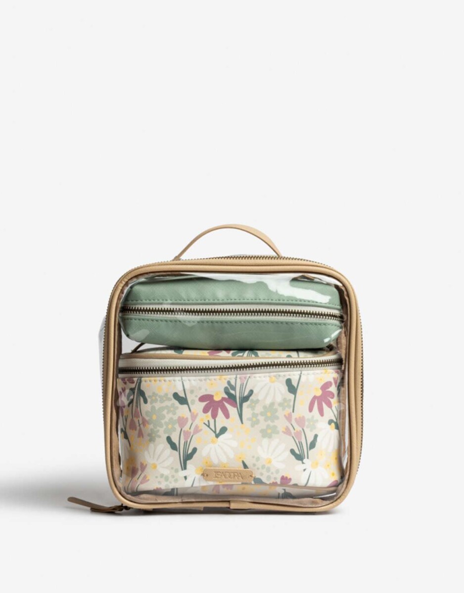 Set De Portacosméticos - Estampado Flores 