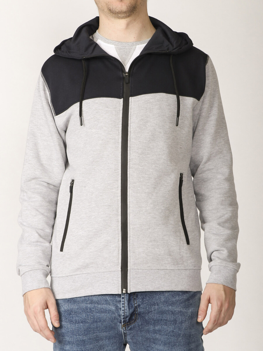 CARDIGAN HARRY - Negro/gris 