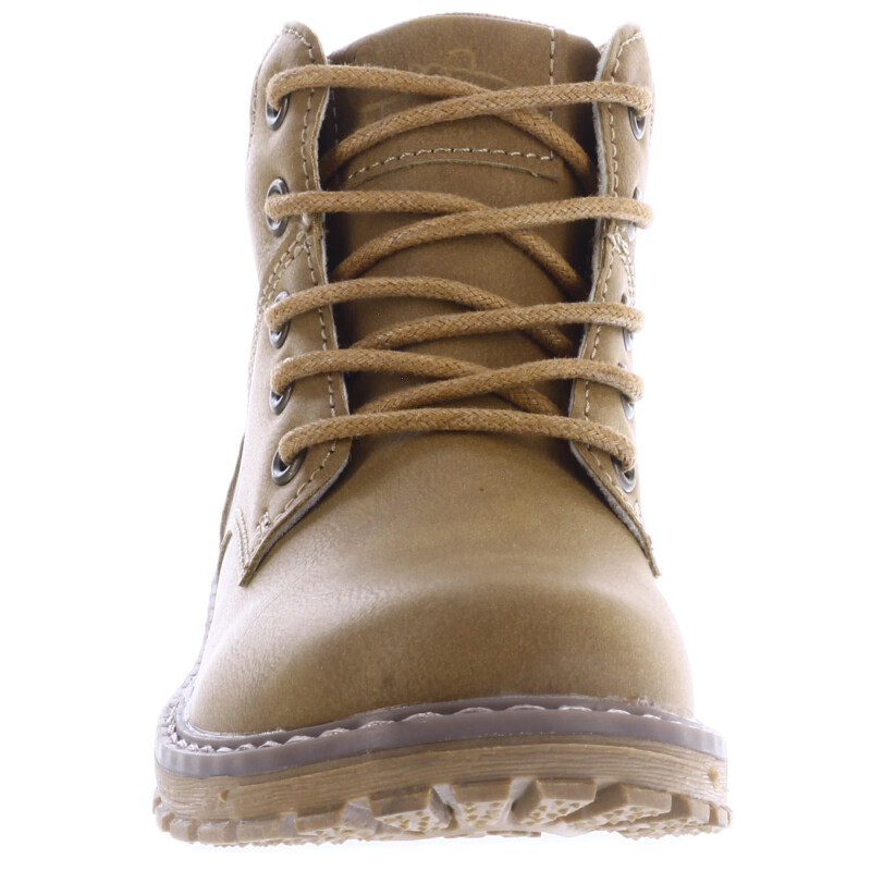 Botas de Niño Croco Kids Botita JUSTIN acordonada Marrón Camel