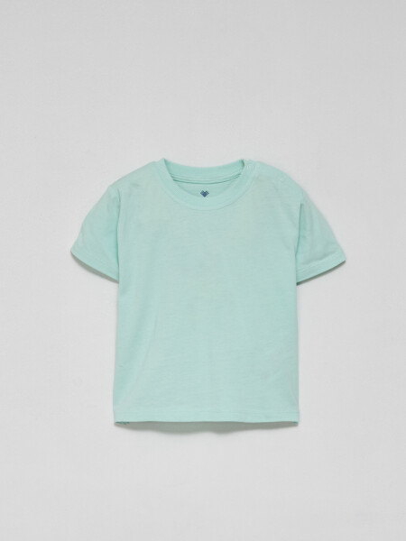Camiseta manga corta básica Verde
